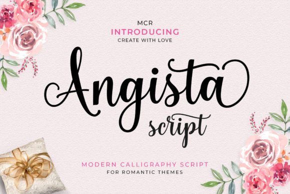 Angista Script Font for Elegant Handmade Branding