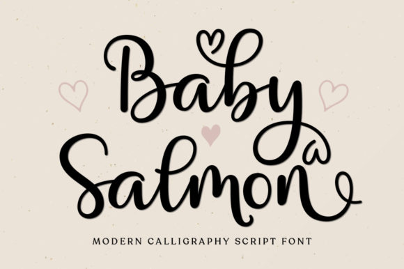 Baby Salmon Script: A Romantic Script Handwritten Font for Luxury Campaigns
