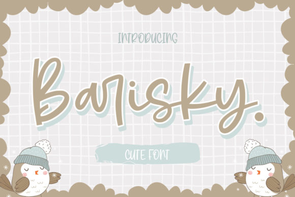 Barisky Cute Script Font for Playful Brand Identity