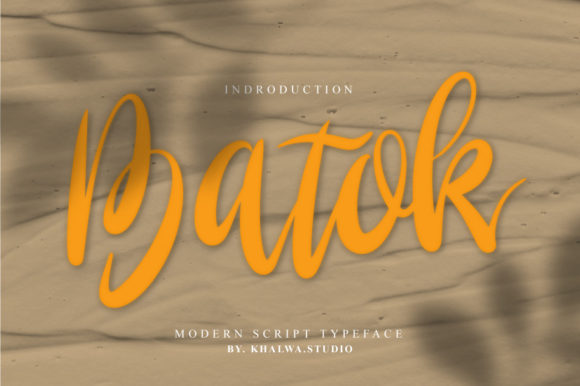 Batok Script: A Timeless Handwritten Font for Makers