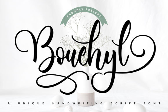 Bouchyl Unique Handwriting Script Font for Elegant Branding
