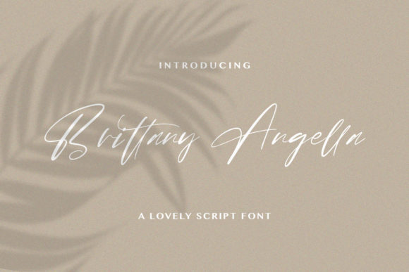 Brittany Angella: A Timeless Script Handwritten Font for Brand Elegance