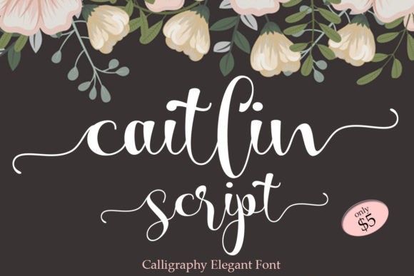 Caitlin Script Font for Elegant Handwritten Designs