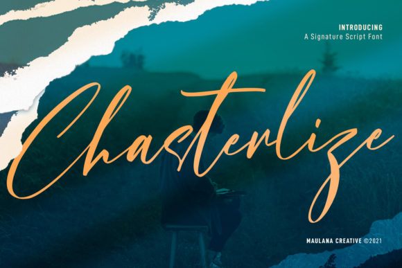 Chasterlize Script: A Slanted Signature Font for Digital Branding