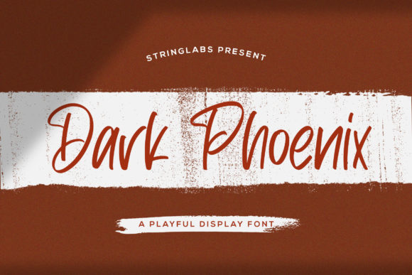 Dark Phoenix Font: Elegant Script Handwritten Fonts for Makers