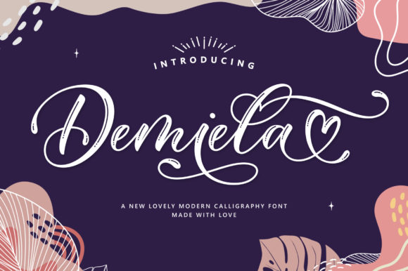 Demiela Script: A Romantic Script Handwritten Font for Elegant Editorial Design