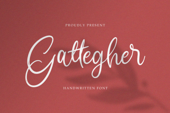 Gattegher: An Elegant Script Handwritten Font for Campaign Visuals