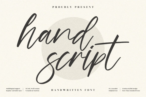 Hand Script: A Sweet & Delicate Script Handwritten Font for Romantic Branding