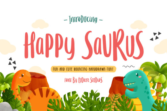 Happy Saurus: A Joyful Script Handwritten Font for Digital Design