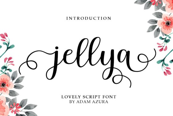 Jellya Script Font for Elegant Branding and Handwritten Charm