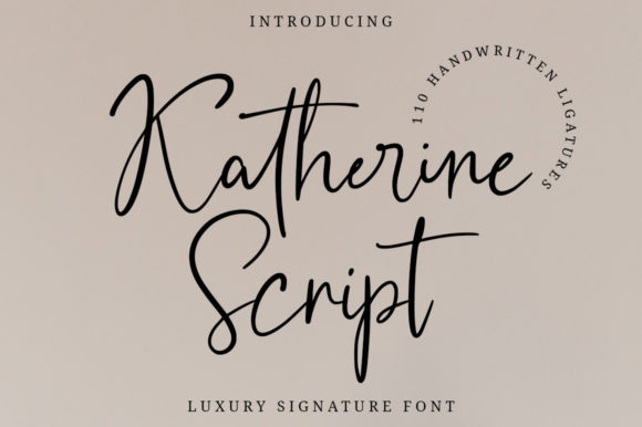Katherine Script: Elegant Handwritten Font for Designers