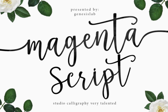 Magenta Script: A Feminine Script Handwritten Font for Makers