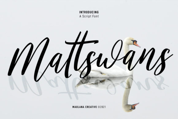 Mattswans Script Font for Handmade Creators