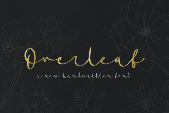 Overleaf Script Font for Elegant Handmade Designs