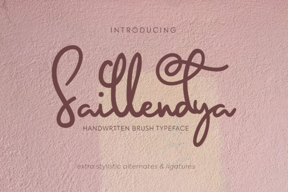 Saillendya Font: Delicate Script Handwritten Typeface for Makers