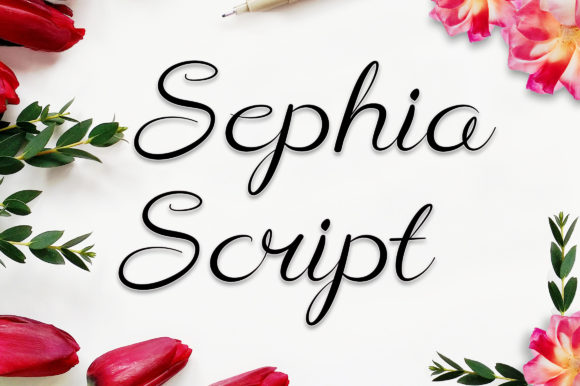 Sephia Script Font for Elegant Handmade Branding