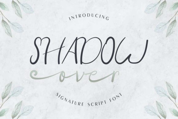 Shadow over Script Handwritten Font for Makers