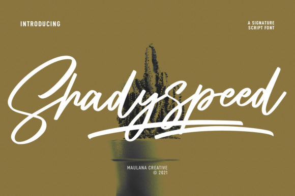 Shadyspeed Script Font: A Warm, Lively Signature Typeface for Editorial Design
