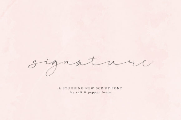 Signature Script: An Elegant Handwritten Font for Editorial Design