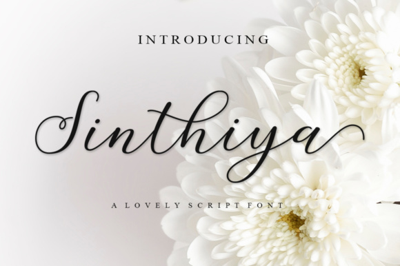 Sinthiya Script Font for Small Business Branding