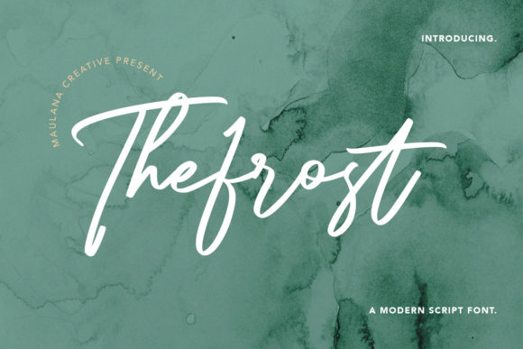 The Frost Modern Script Font for Handmade Creators