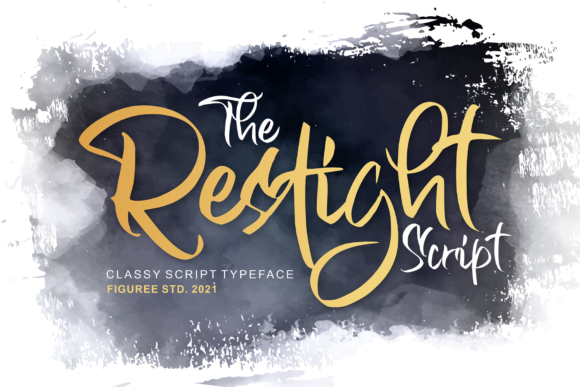 The Restight Script: A Brushed Handwritten Font for Editorial Warmth