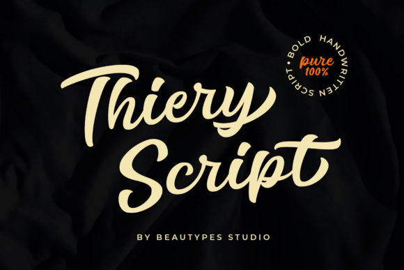 Thiery Script: A Modern Script Font for Elegant Editorial Identity