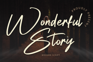 Wonderful Story Script Handwritten Font for Elegant Digital Design
