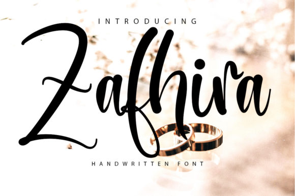 Zafhira Script: Elegant Handwritten Font for Campaign Visuals